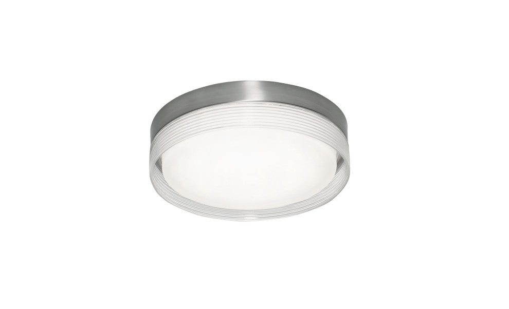 Tribeca 12" LED Flushmount, 20W 120V, Satin Nickel