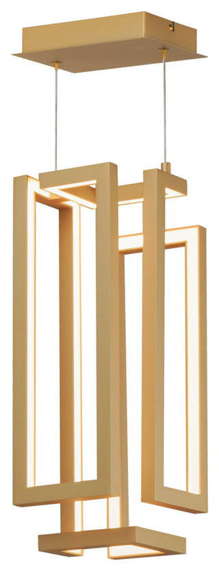 ET2 E21261 Penrose 7"W LED Abstract Mini Pendant - Gold