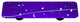 Art Glass Mardi Gras Pull, Alum Post, White Mg, Cobalt Blue