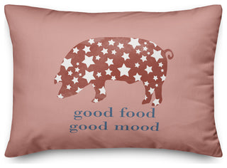 Good Mood Good Food 14"x20" Spun Poly Pillow