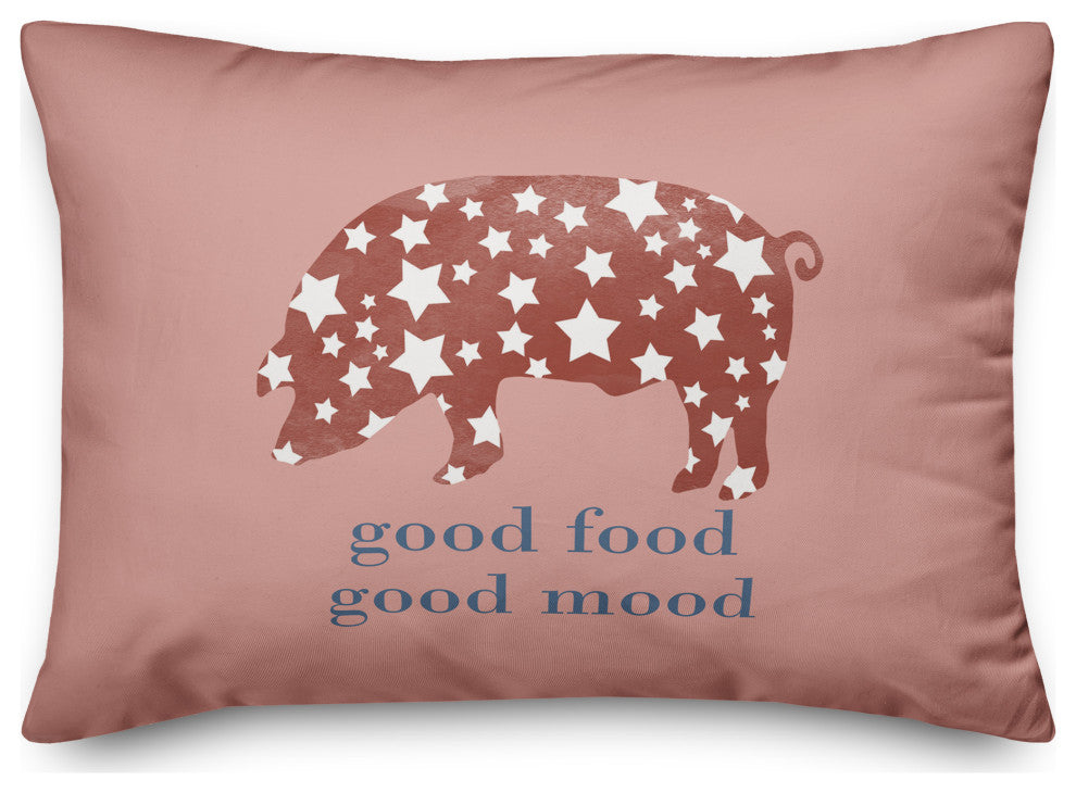 Good Mood Good Food 14"x20" Spun Poly Pillow