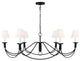 Generation Lighting, LC1196AI, Medium Chandelier, Aged Iron