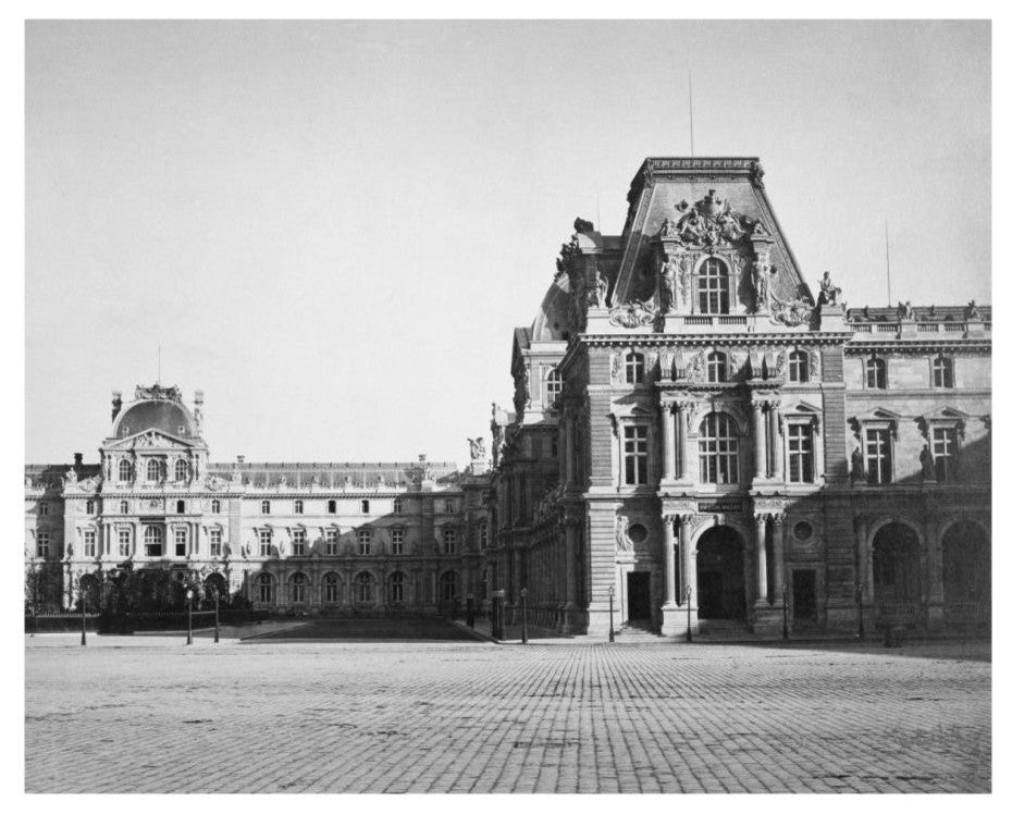 "Paris, 1859 - Mollien Pavilion, the Louvre" Print by Gustave Le Gray, 18"x15"