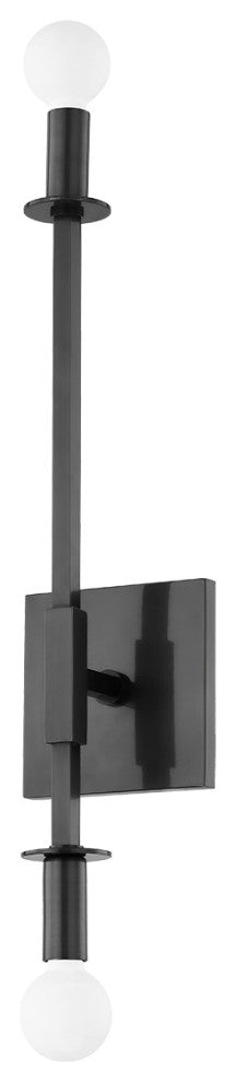 Milana 2 Light Wall Sconce, Old Bronze