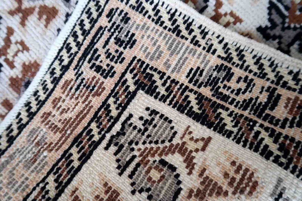 Vintage French Savonnerie Rug 2.7'x4.5', 83cmx138cm 1960s