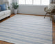 Weave & Wander Granberg Eco-Friendly PET Rug, Blue, 10' X 14'