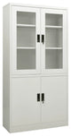 Vidaxl Office Cabinet Light Gray 35.4"x15.7"x70.9" Steel