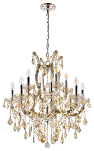 Elegant Lighting 2800D27-GT/RC Maria Theresa 13 Light 27"W - Chrome