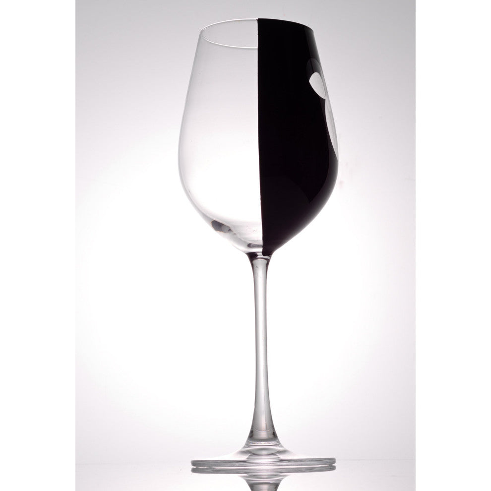 Disney Luxury Mickey Mouse Crystal Stemmed White Wine Glass 16 oz Set of 2