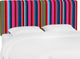 Browder Twin Upholstered Headboard, Serape Stripe Bright Multi