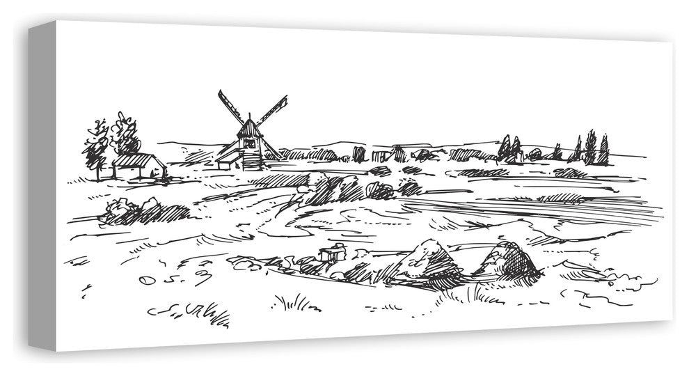 "Holland Farm" Canvas Wall Art, 12"x36"