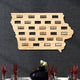 Iowa Wine Cork Map