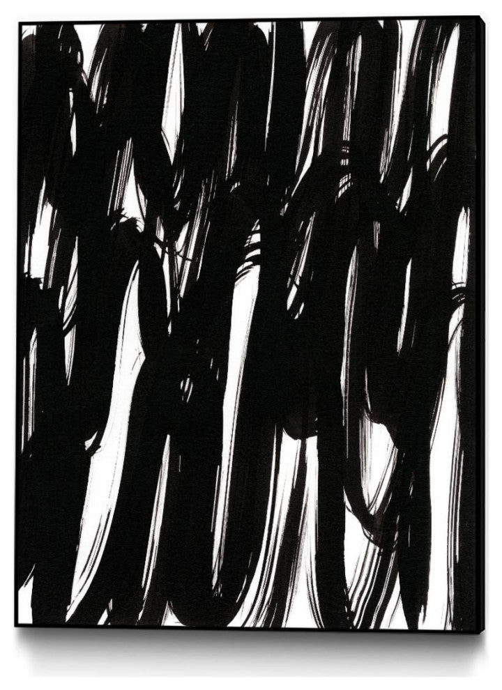 "Ink Scribble I" Framed Canvas by Giant Art 18"x24"