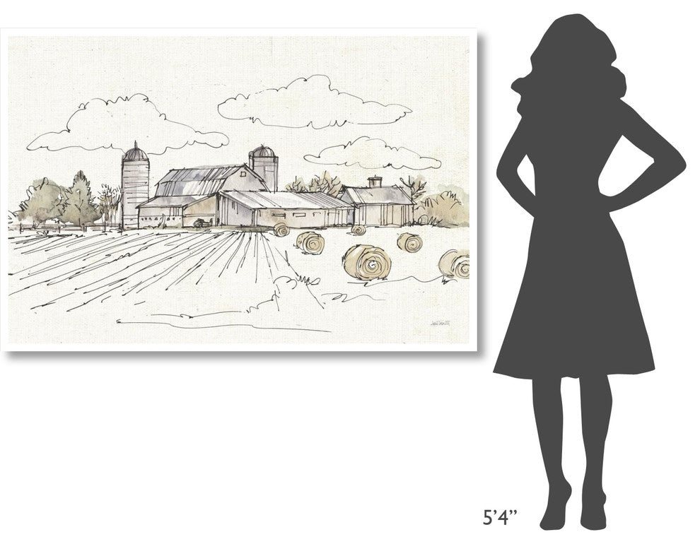 "Farm Memories II" Digital Paper Print by Anne Tavoletti, 62"x42"