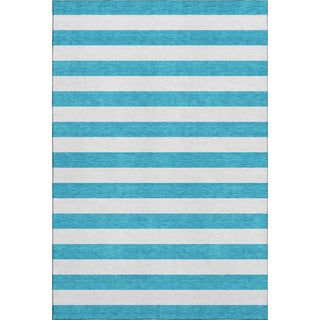 Premium Machine Washable Mayfield AMF528 Teal 5' x 7'6" Rug