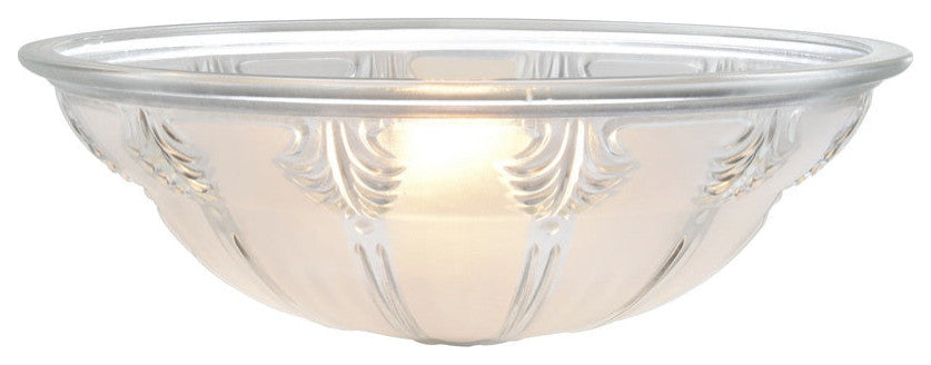 23152-11 Replacement  Clear&Sandblasted/2 Tone Torchiere Lamp Glass(42mm) Shade
