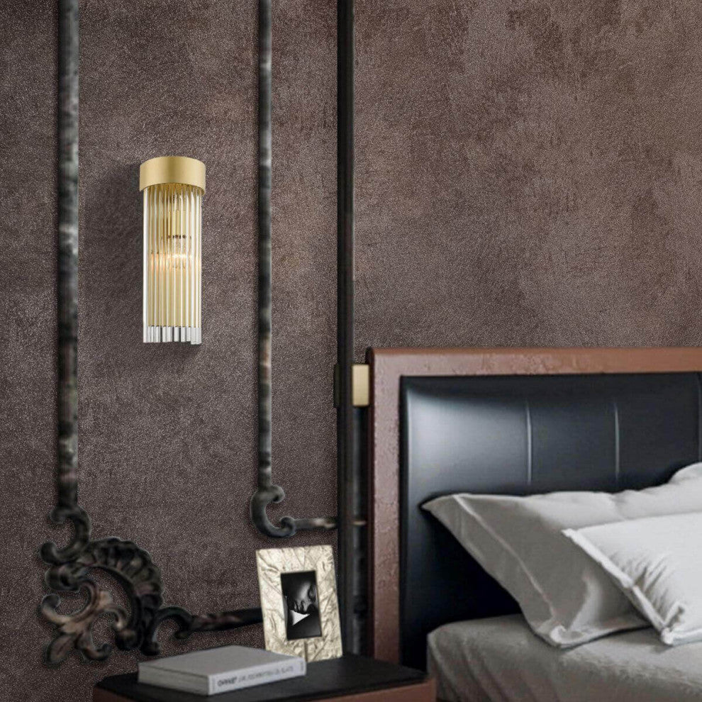 Livex Norwich 1 Light 16" Tall Wall Sconce, Soft Gold