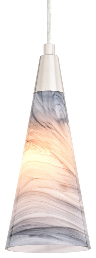 Vaxcel Lighting P0409 Milano 4"W Mini Pendant - Satin Nickel