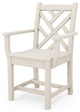 Polywood Chippendale Dining Arm Chair, Sand