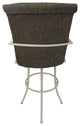 Swivel Bar Stool Metal Frame 30", Sanora Brown, Beige Frame