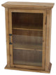8" x 21" x 28" Natural, Single Door, Rustic, Wall Mounted, Wooden Cabinet