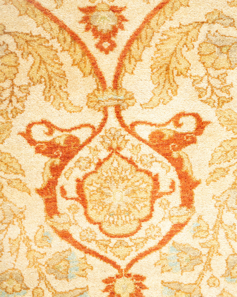 Parker, One-of-a-Kind Hand-Knotted Area Rug Ivory, 8'3"x9'10"