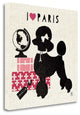"Paris Pooch" By Studio Mousseau, Giclee Print on Gallery Wrap Canvas