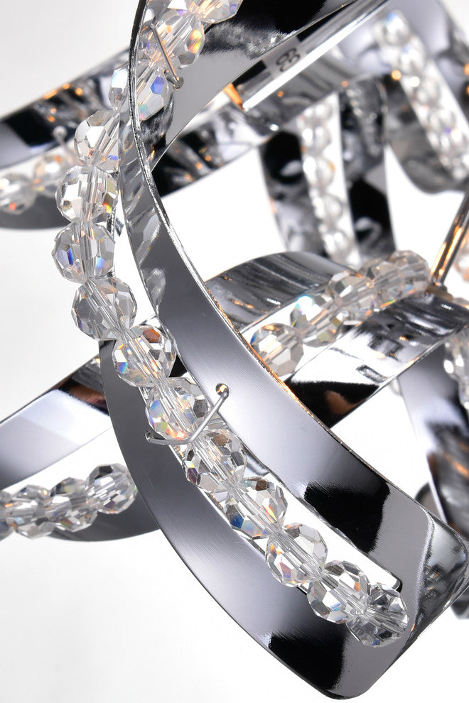 Swivel 12 Light Chandelier With Chrome Finish
