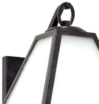 Crystorama Lighting Group GLA-9701-OP Glacier 13" Tall Wall - Black Charcoal