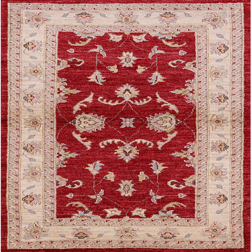 Ahgly Company Indoor Square Mid-Century Modern Area Rugs, 5' Square