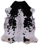 7' 1" X 6' 3" Salt and Pepper Natural Cowhide Rug C1603