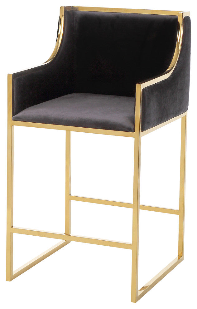 Bella Velvet Arm stool