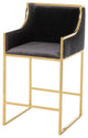Bella Velvet Arm stool