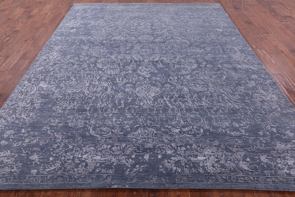8' 1" X 10' 1" Persian Handmade Wool and Silk Rug Q6205