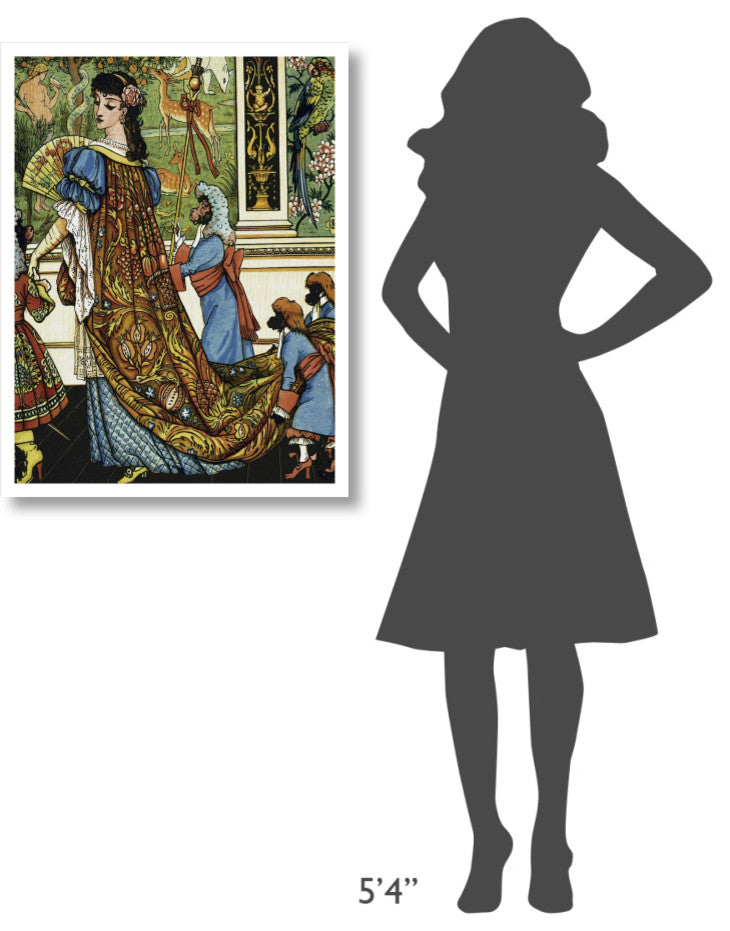 "Beauty and the Beast - Beauty" Digital Paper Print by Walter Crane, 26"x34"