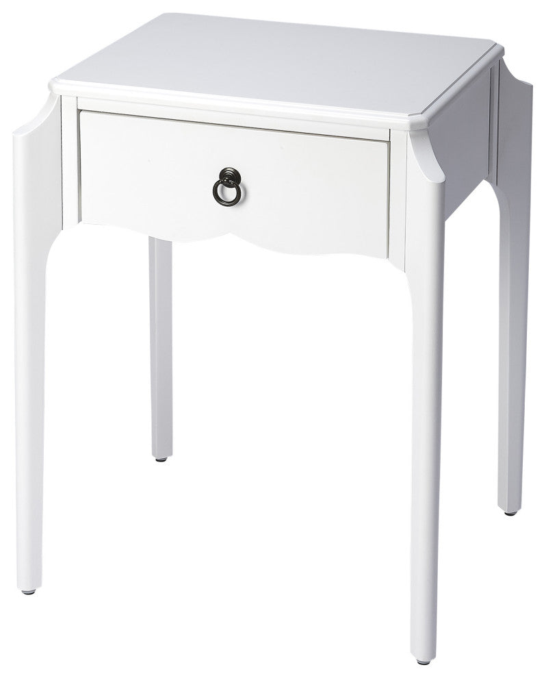 Butler Wilshire Glossy White Nightstand