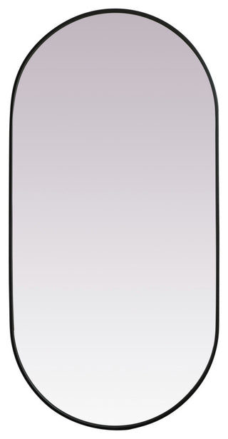 Elegant Lighting MR2A3060 Asha 30" W x 60" H Oval Framed Bathroom - Black