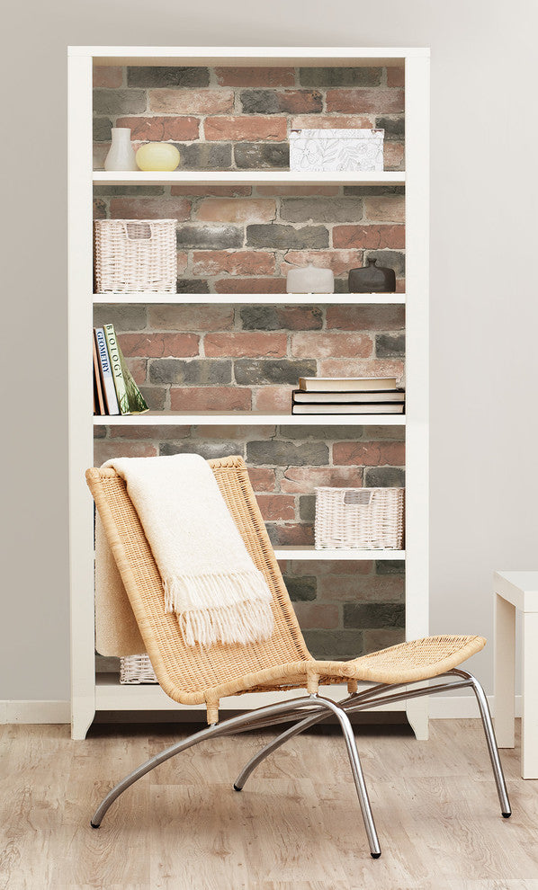 Brick Pattern Peel and Stick Wallpaper, 4 Rolls