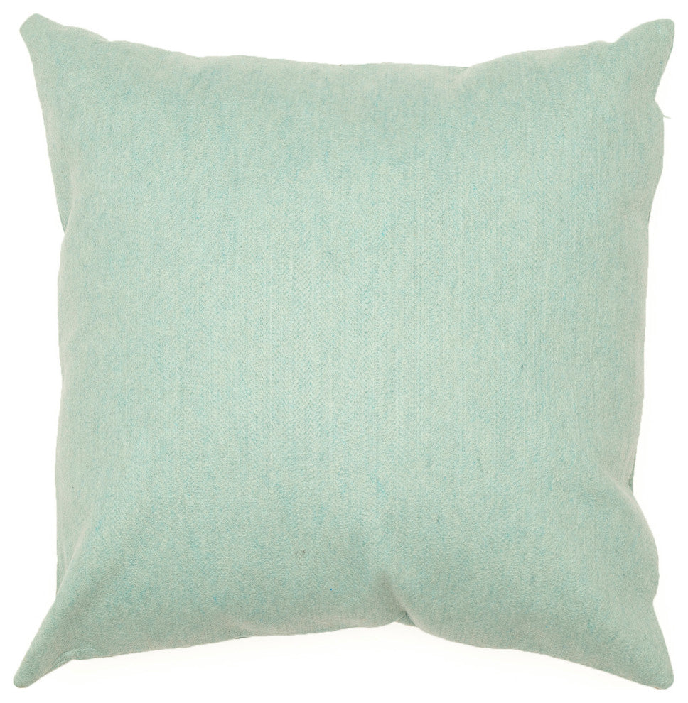 Visions III Bees Indoor/Outdoor Pillow, Aqua, 20" Square