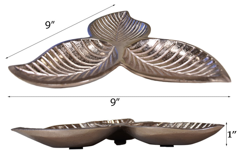 Handmade Decorative Aluminium Tray, Bronze Color Coated