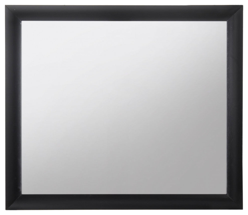 35" Black Accent Mirror