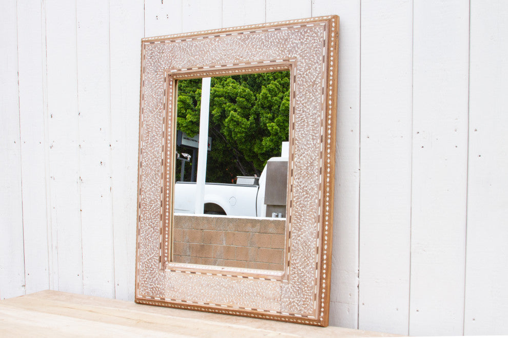 Charming Anglo-Indian Inlaid Mirror
