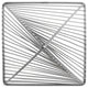 Risley Gray Metal Triangular Decorative Object