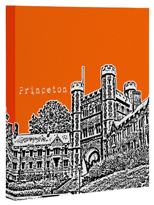 Deny Designs Bird Ave Princeton University Orange Art Canvas