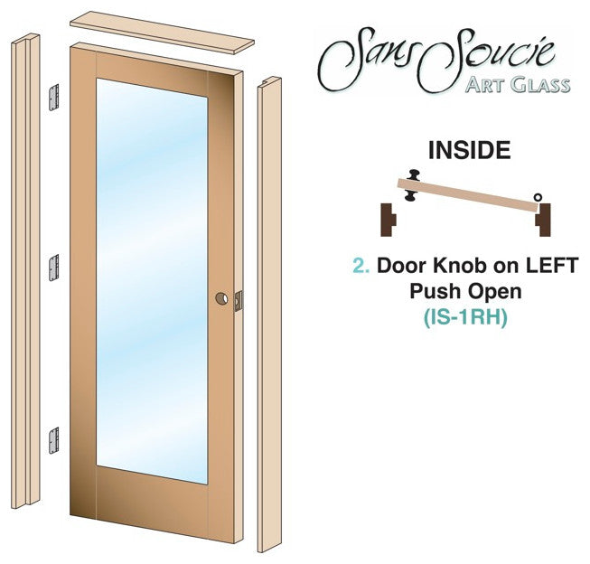 Pantry Door - Apple Pie  - Douglas Fir (stain grade) - 30" x 80" - Knob on...