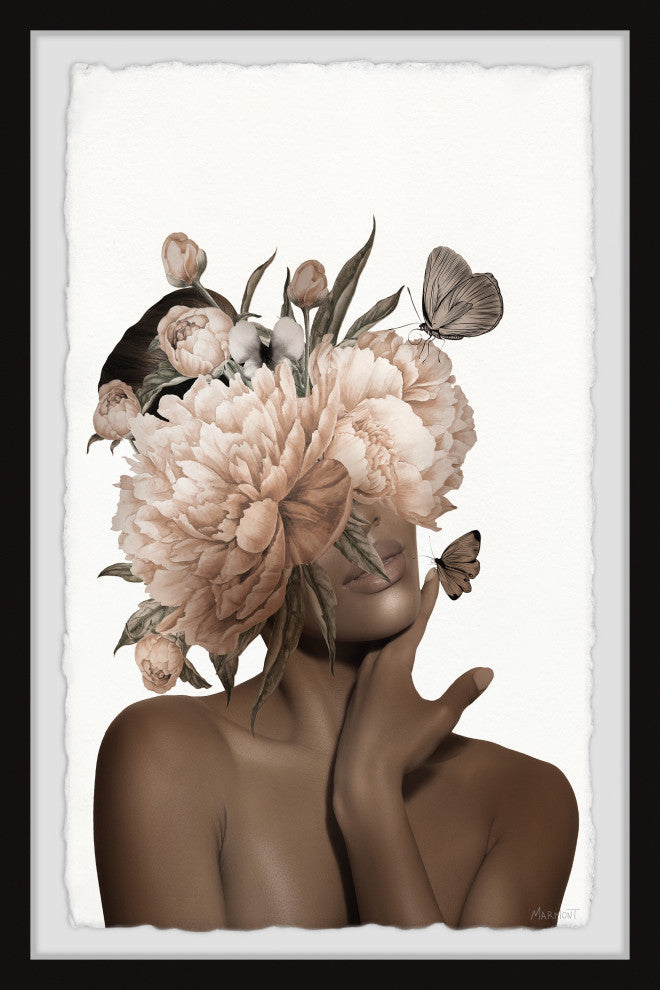 "Hidden Desire" Framed Painting Print, 12x18