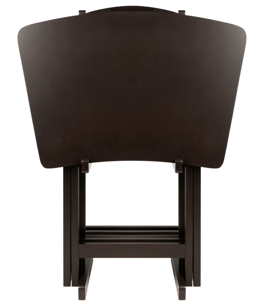 Anila 5-Piece Set, Fan Shape Snack Table, Coffee
