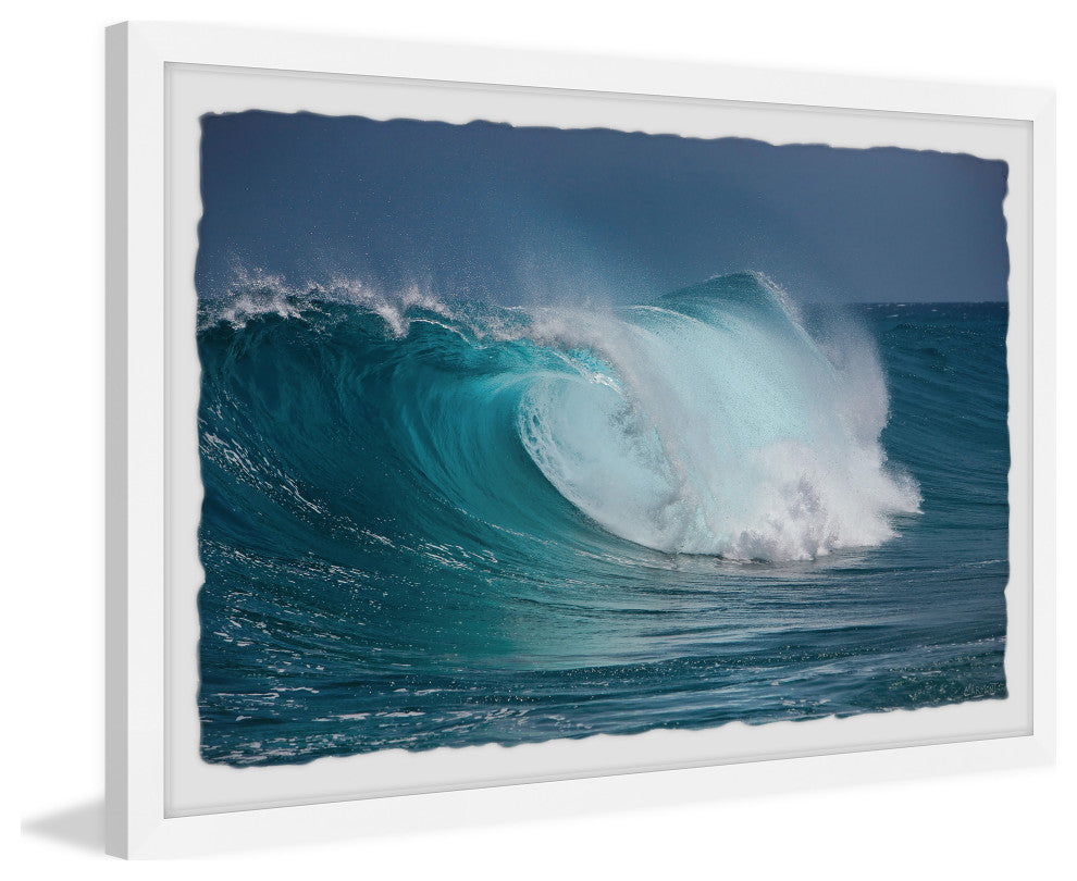 "Ocean's Roar" Framed Painting Print, 12x8