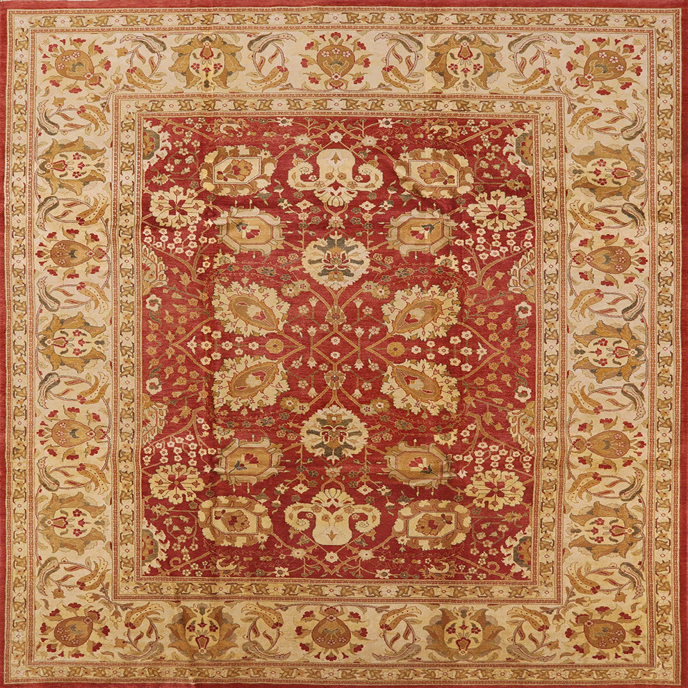 Ahgly Company Indoor Square Mid-Century Modern Area Rugs, 4' Square