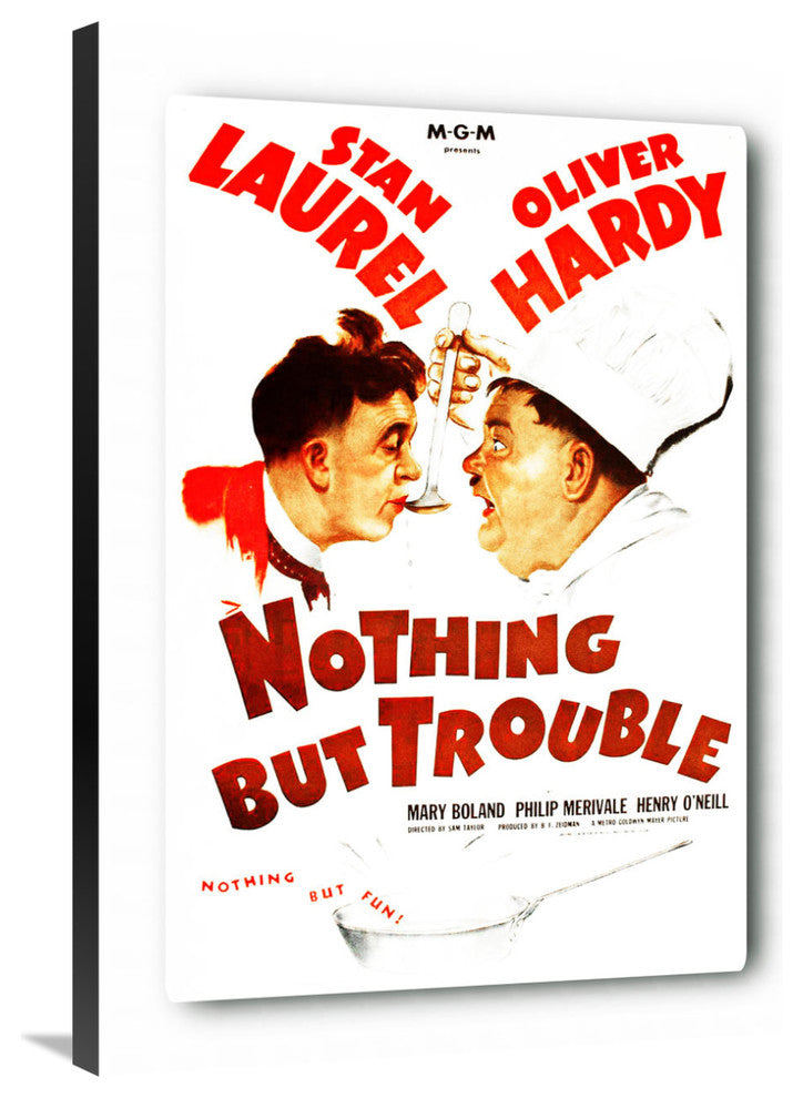 Laurel and Hardy, Nothing But Trouble, 1944, 26x36